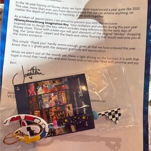 Disney Colorful Key with Black and White Accents